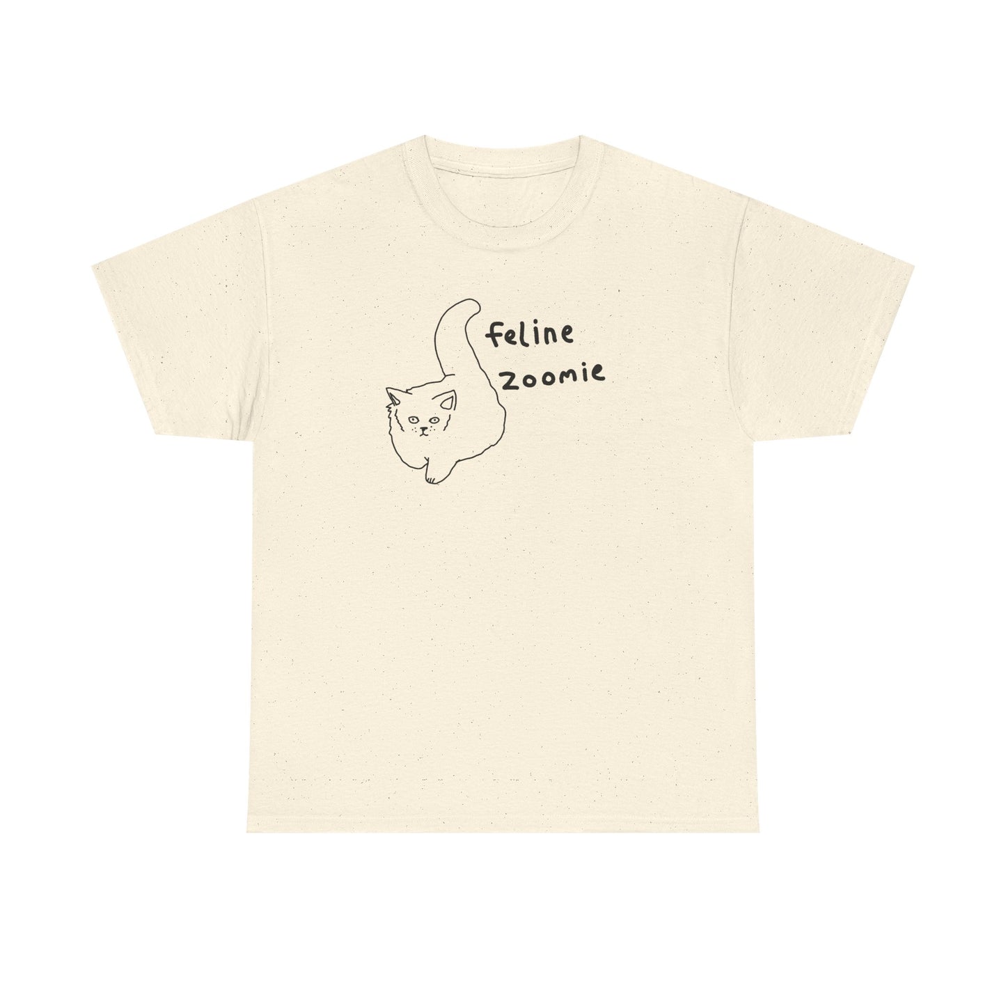 Feline Zoomies Unisex Heavy Cotton Tee