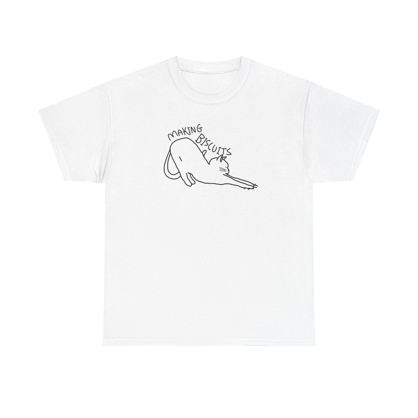 Making Biscuits Cat T-Shirt Unisex Heavy Cotton Tee