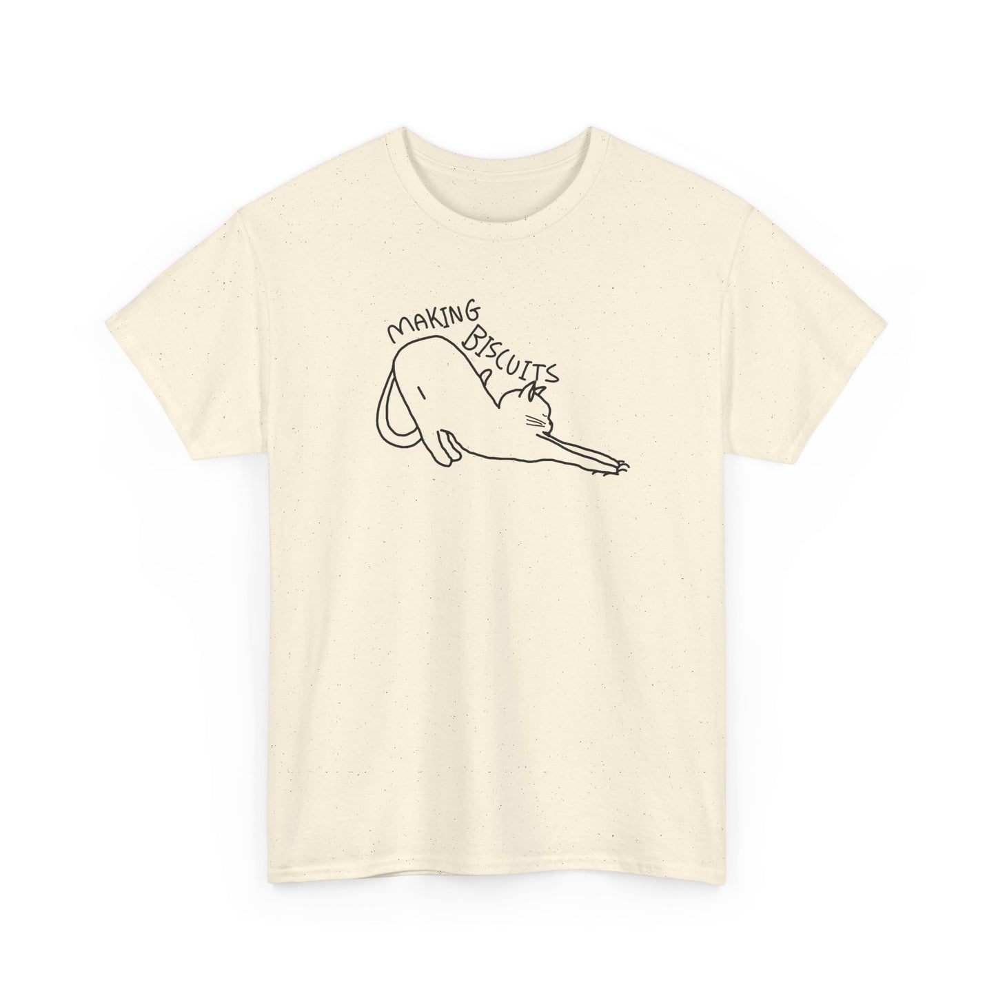 Making Biscuits Cat T-Shirt Unisex Heavy Cotton Tee