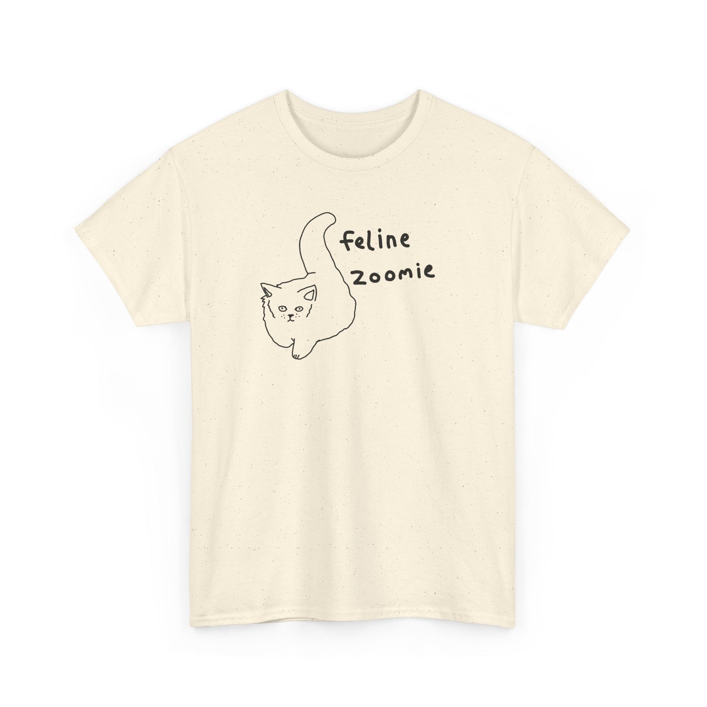Feline Zoomies Unisex Heavy Cotton Tee