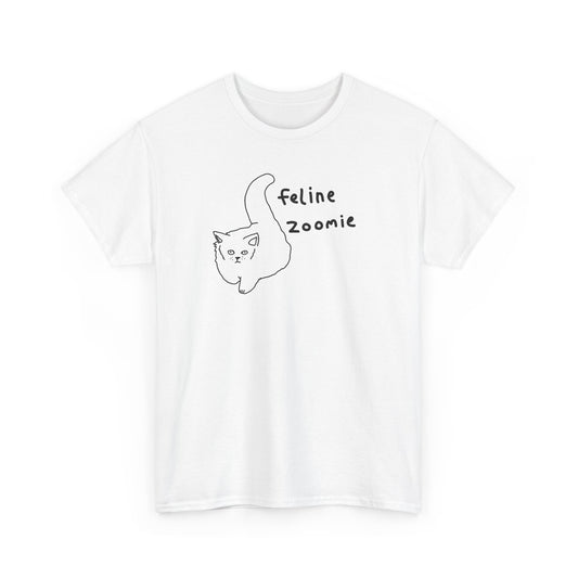 Feline Zoomies Unisex Heavy Cotton Tee