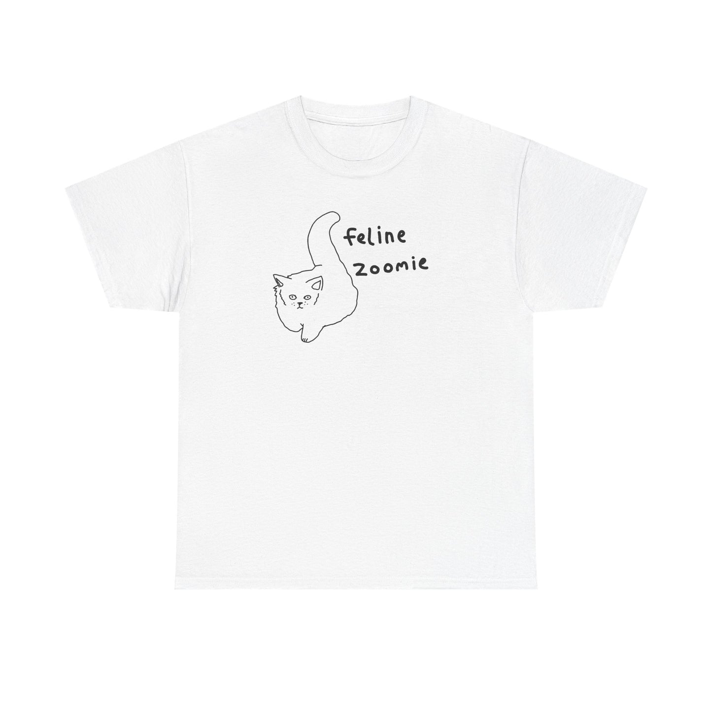 Feline Zoomies Unisex Heavy Cotton Tee