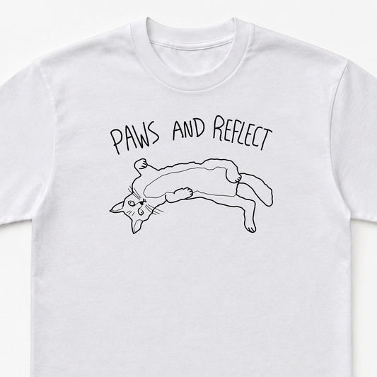 Paws and Reflect Cat T-Shirt