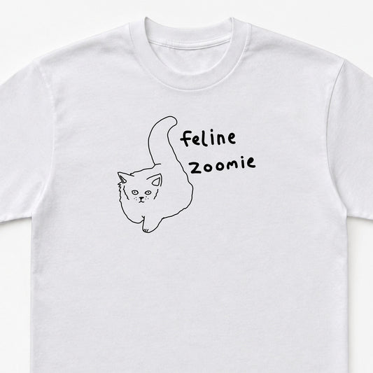 Feline Zoomies Unisex Heavy Cotton Tee