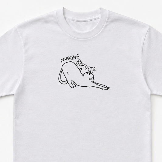 Making Biscuits Cat T-Shirt Unisex Heavy Cotton Tee