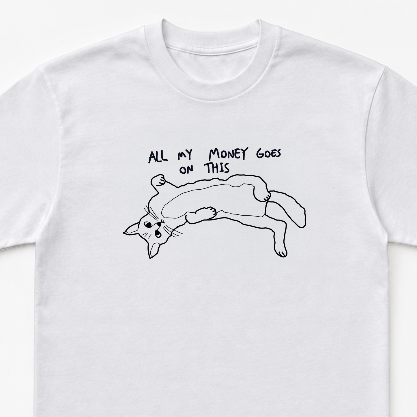 All my Money goes on this Unisex Heavy Cotton Tee