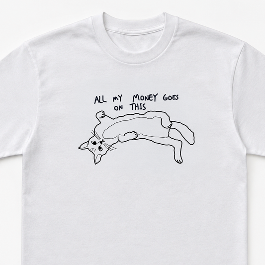 All my Money goes on this Unisex Heavy Cotton Tee