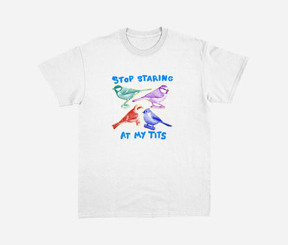 Stop staring at my tits