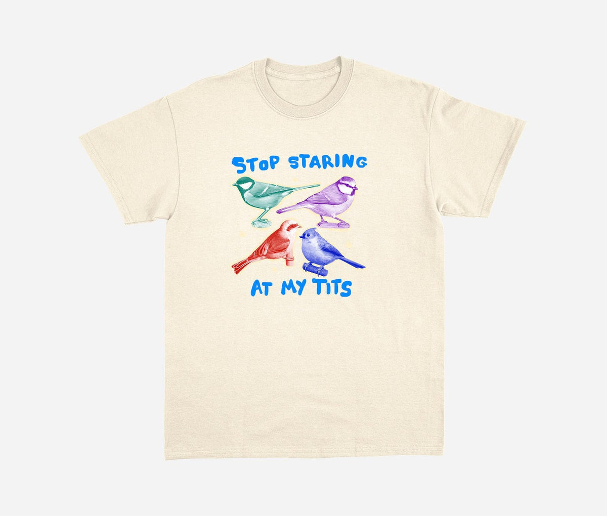 Stop staring at my tits