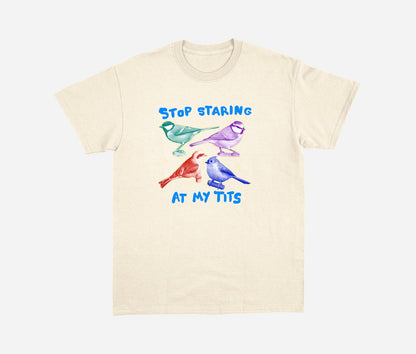 Stop staring at my tits