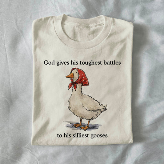 God gives his toughest battles to his silliest soldiers