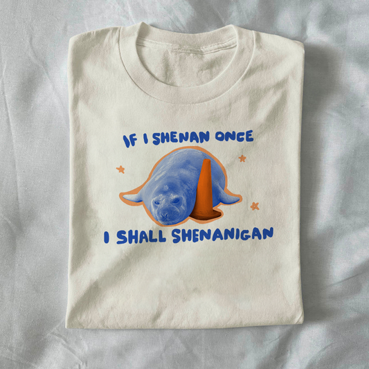 If I shenan once, I shall shenanigan.